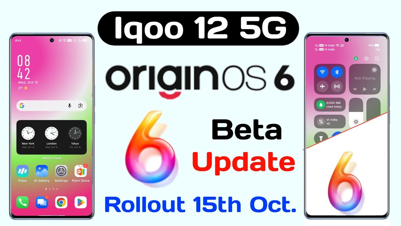 iQOO 12 OriginOS 6 Beta Update: Faster and Smarter Experience with New Visual Look